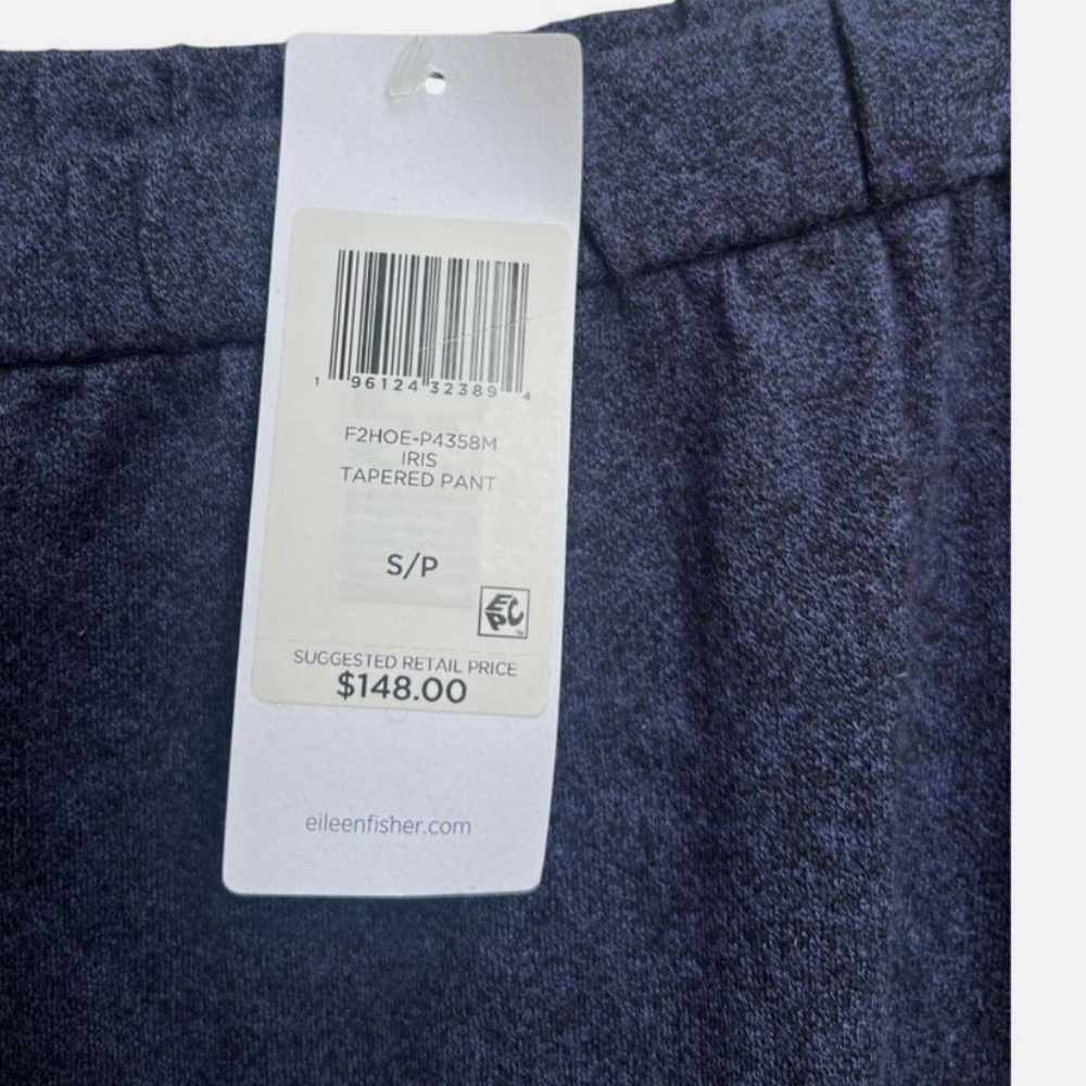 Eileen Fisher Tapered Pull On Ankle Pants Iris NWT Size S - Picture 7 of 9